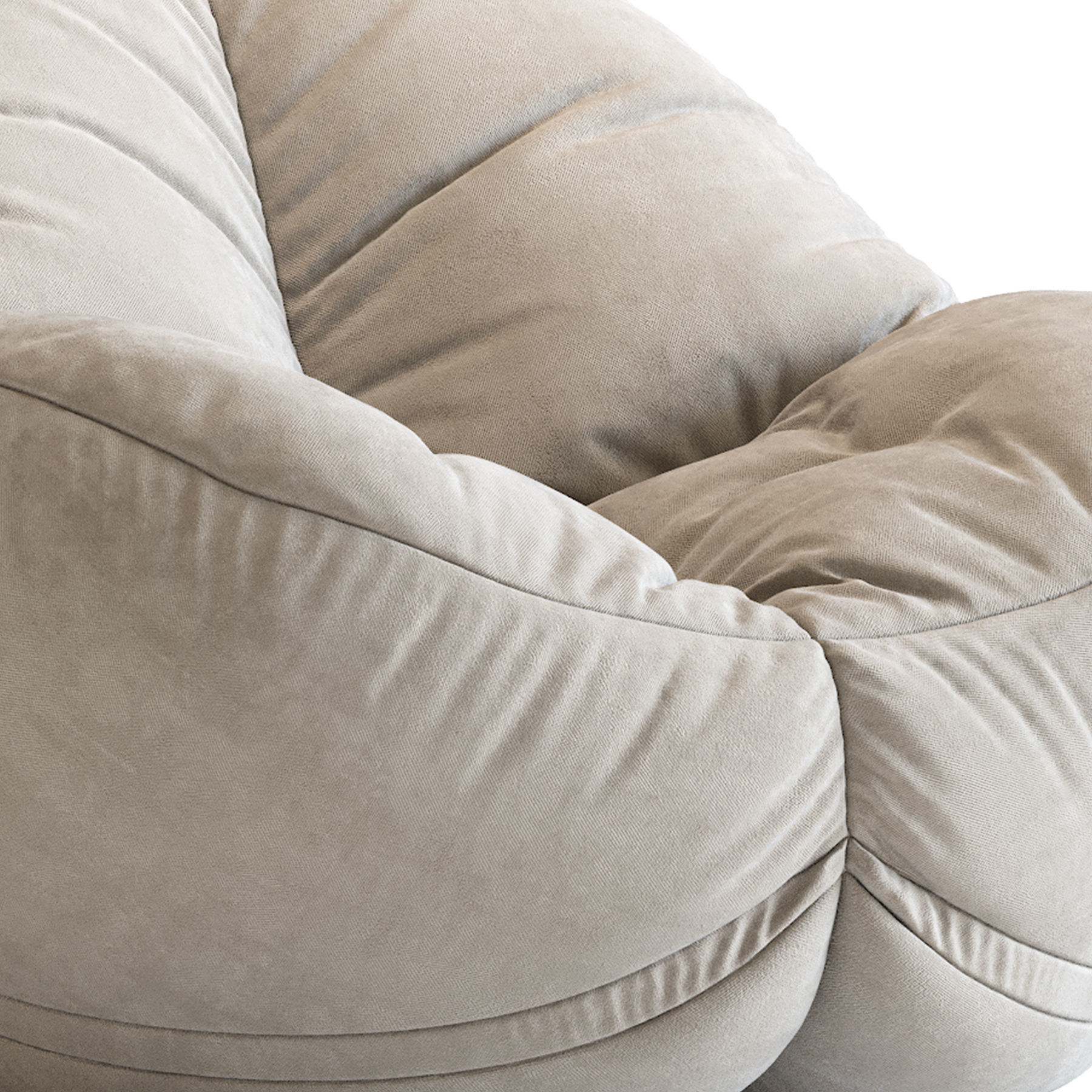 Cloth Bean Bag Chair 3D model CGTrader