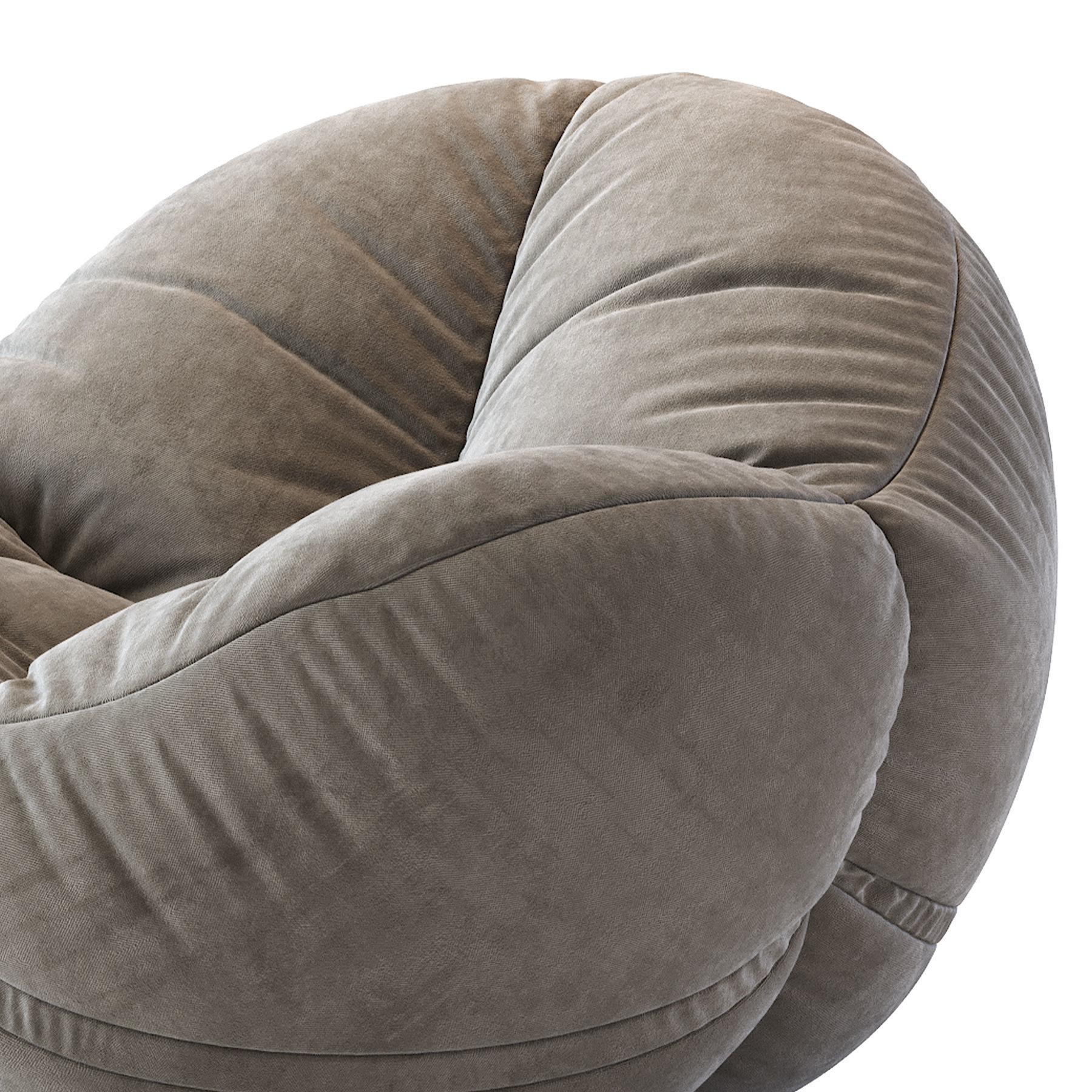 Cloth Bean Bag Chair 3D model CGTrader