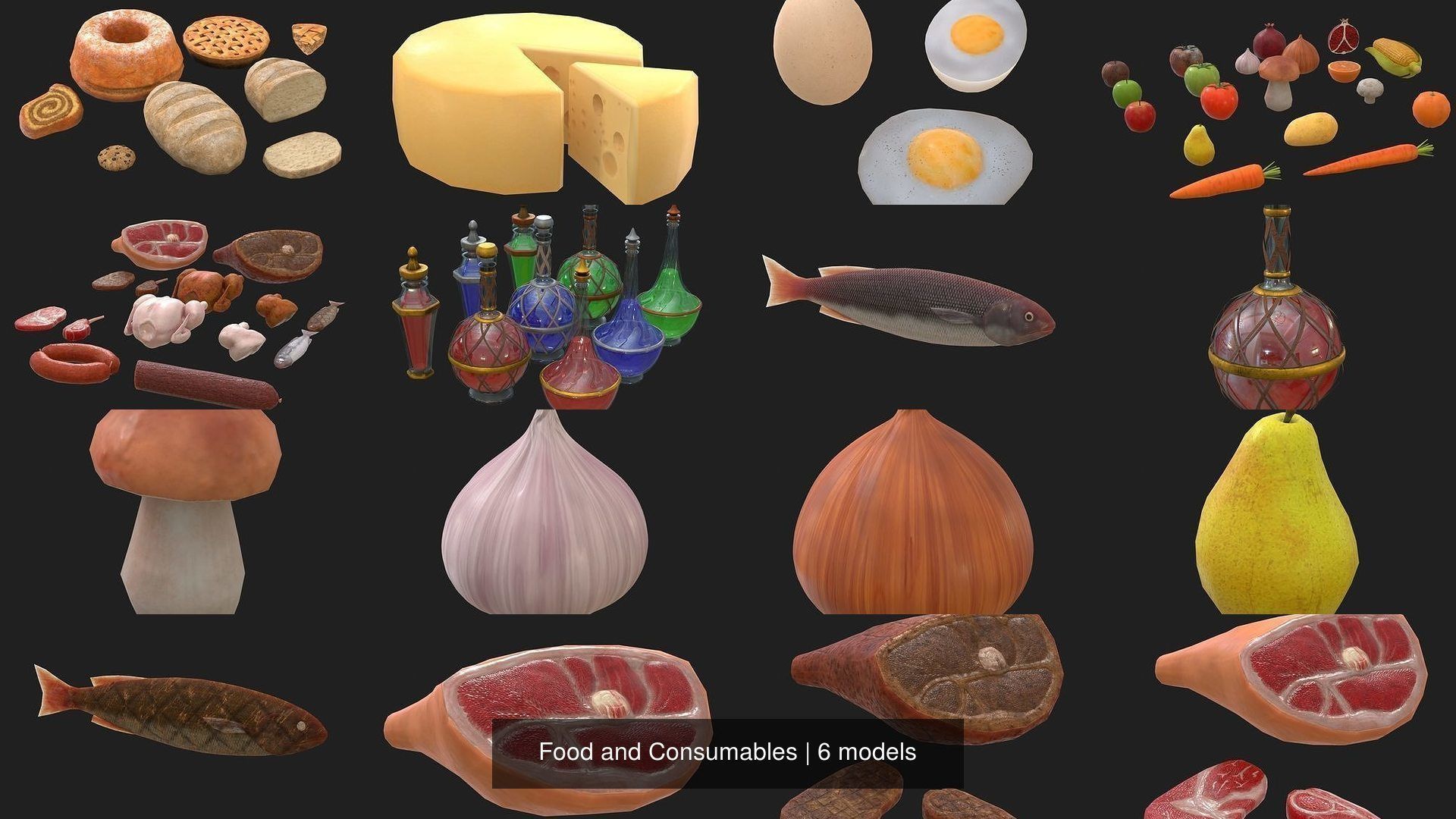 Food and Consumables 3D Model Collection CGTrader