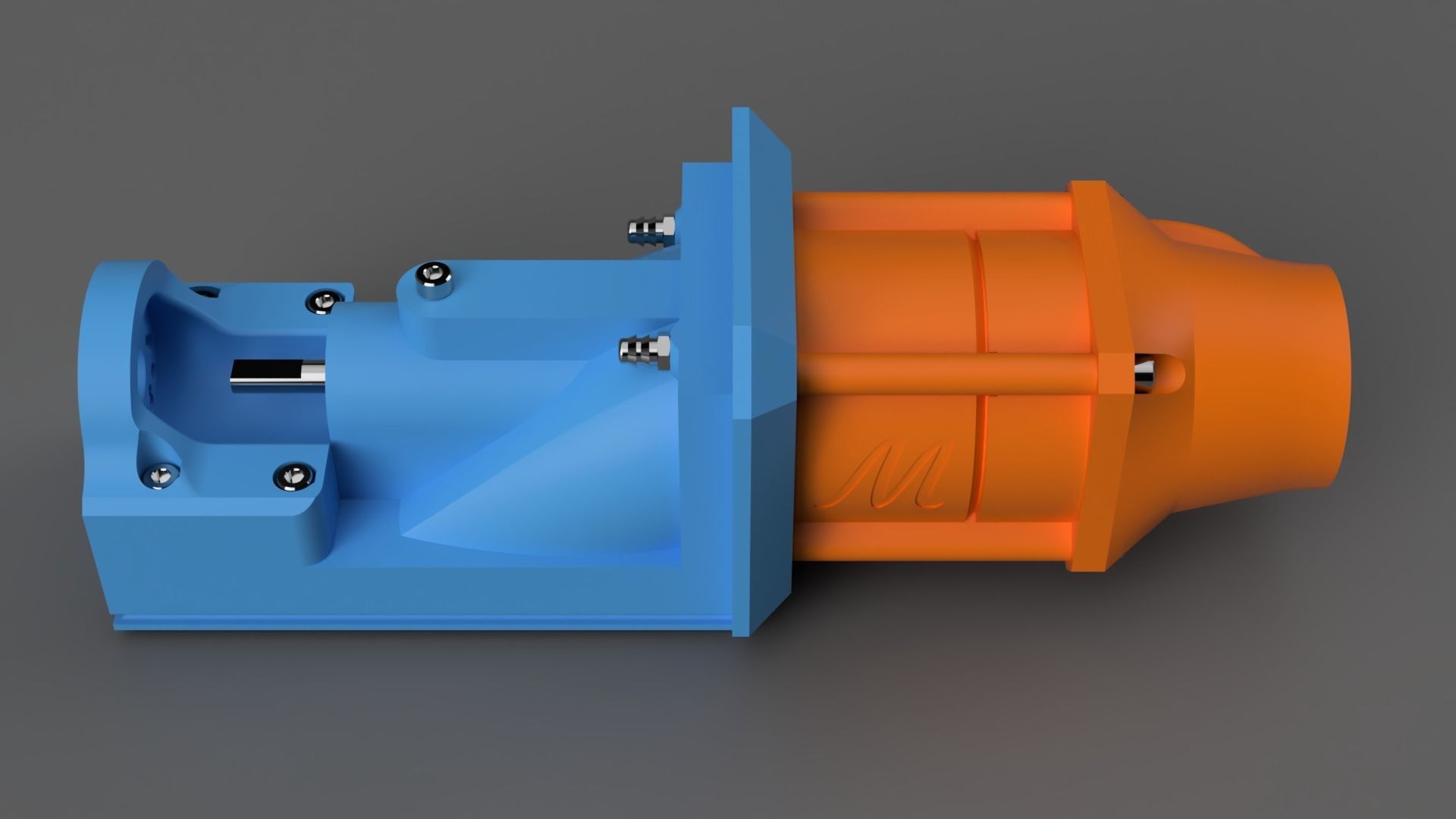 MJet 60 3D Printable Jet Drive for Electric Surfboards 3D model 3D