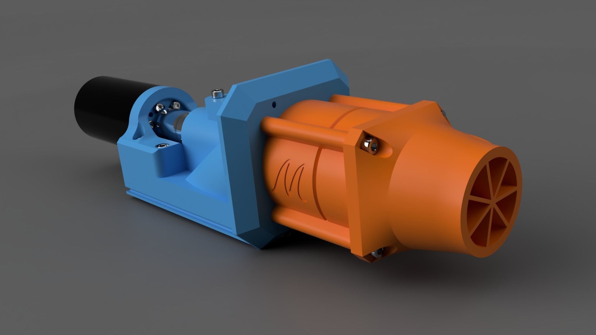 MJet 60 3D Printable Jet Drive for Electric Surfboards 3D model 3D