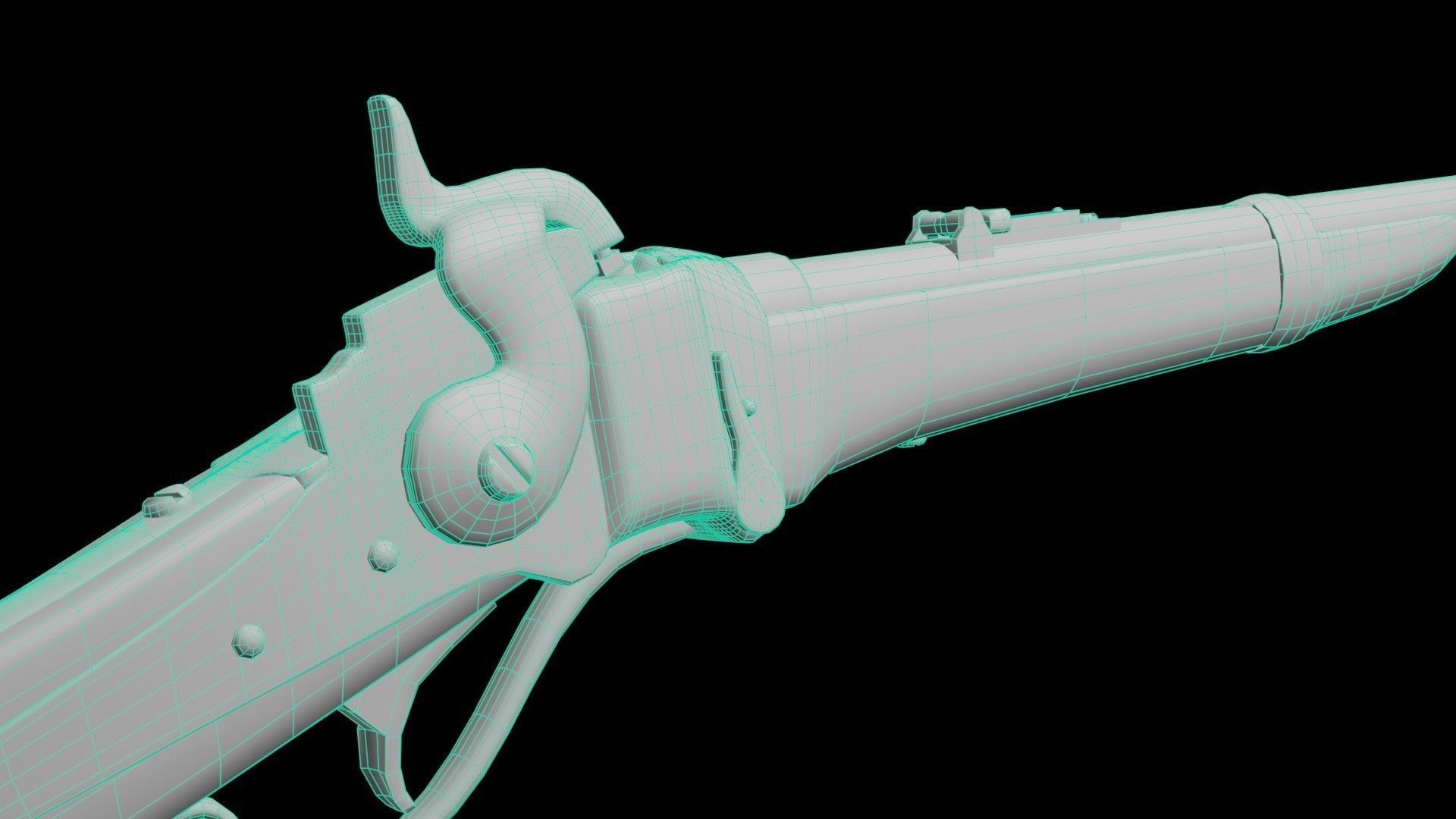 3D model M1859 Sharps Carbine VR / AR / low-poly | CGTrader