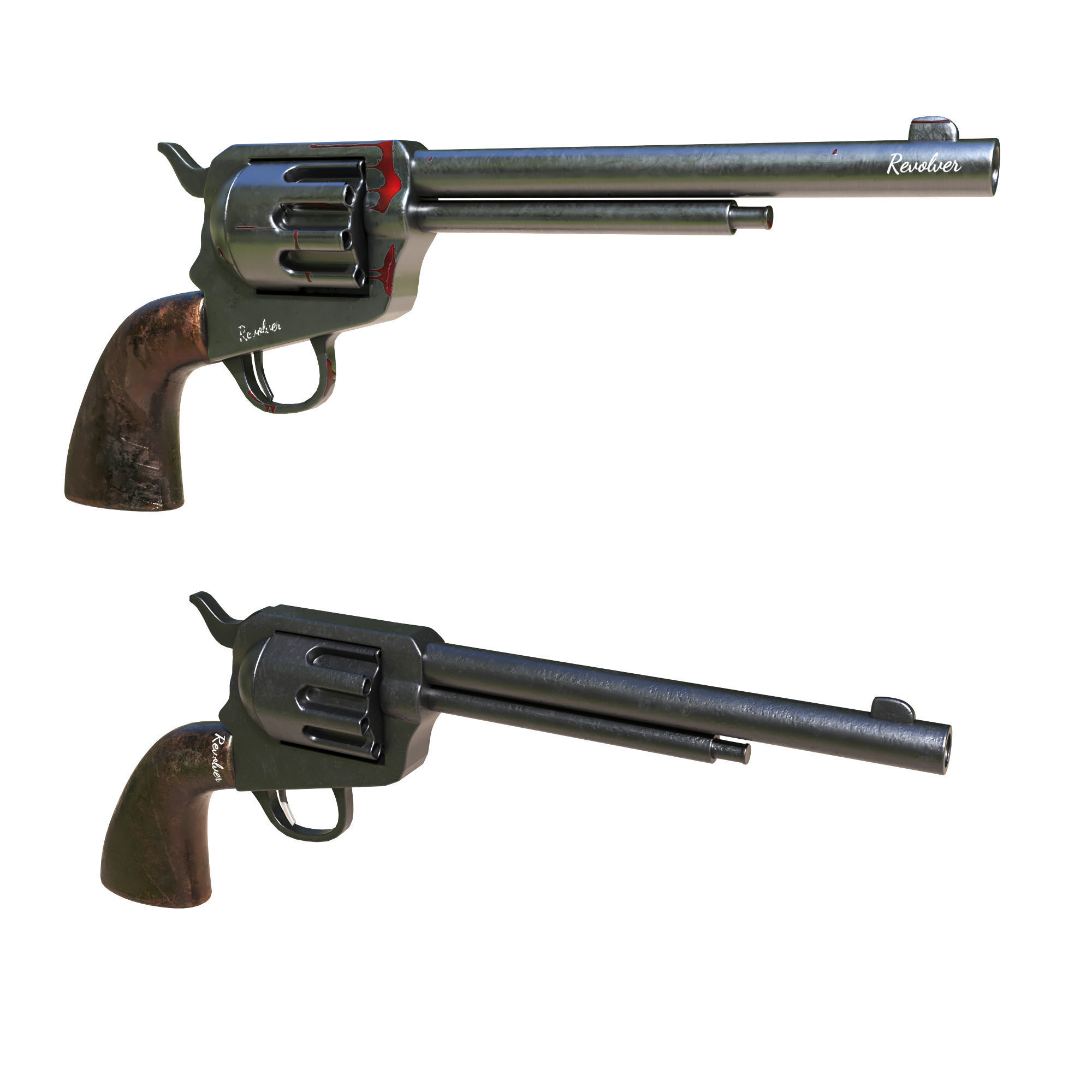 revolver v2 3D model | CGTrader