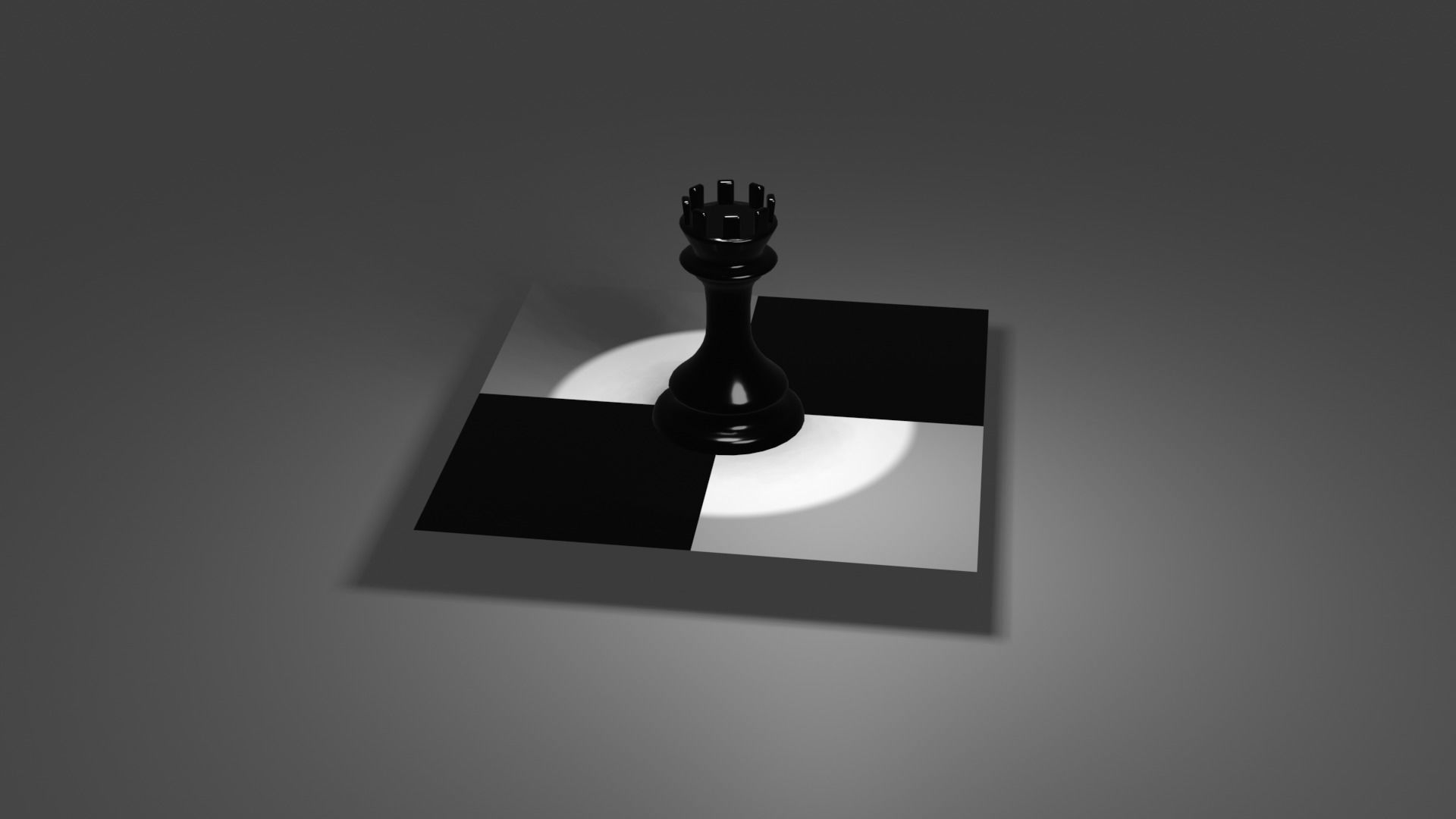 The Rook chess piece on square 3D model | CGTrader