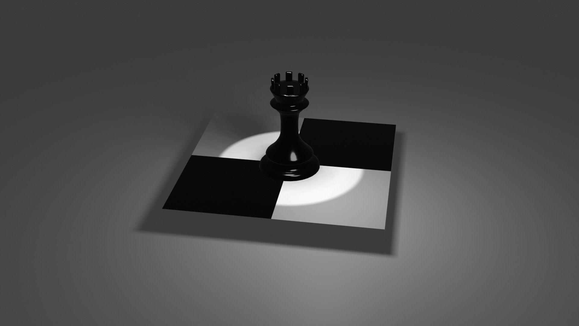 Square Style Rook Chess The Rook chess piece on square 3D model | CGTrader