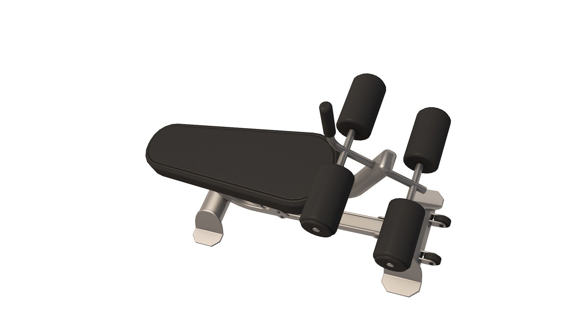 Adjustable Ab Bench Hoist 3D model CGTrader