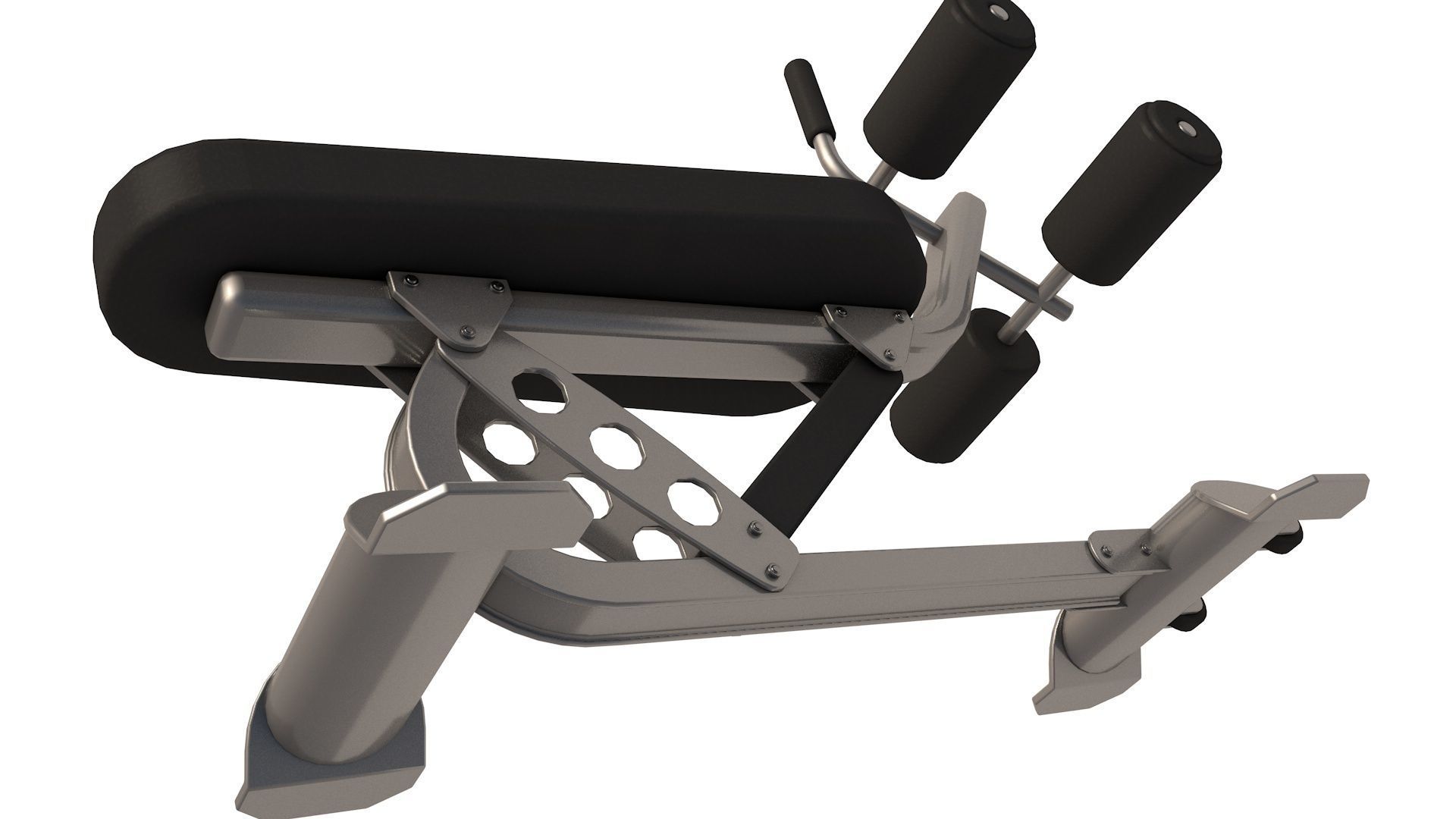 Adjustable Ab Bench Hoist 3D model CGTrader
