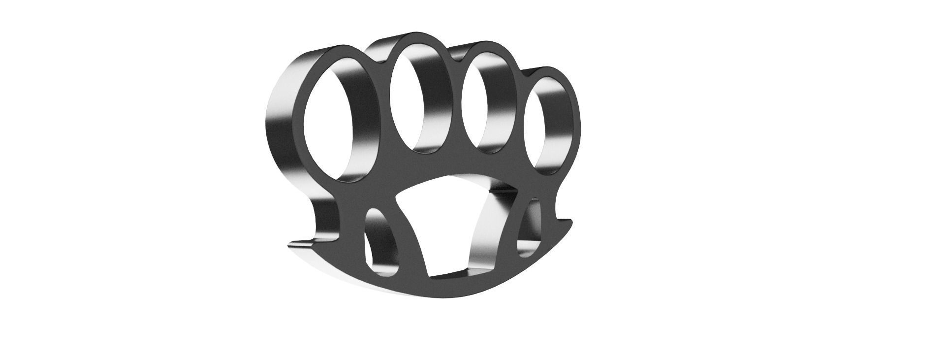 Brass knuckles 3D model 3D model 3D printable | CGTrader
