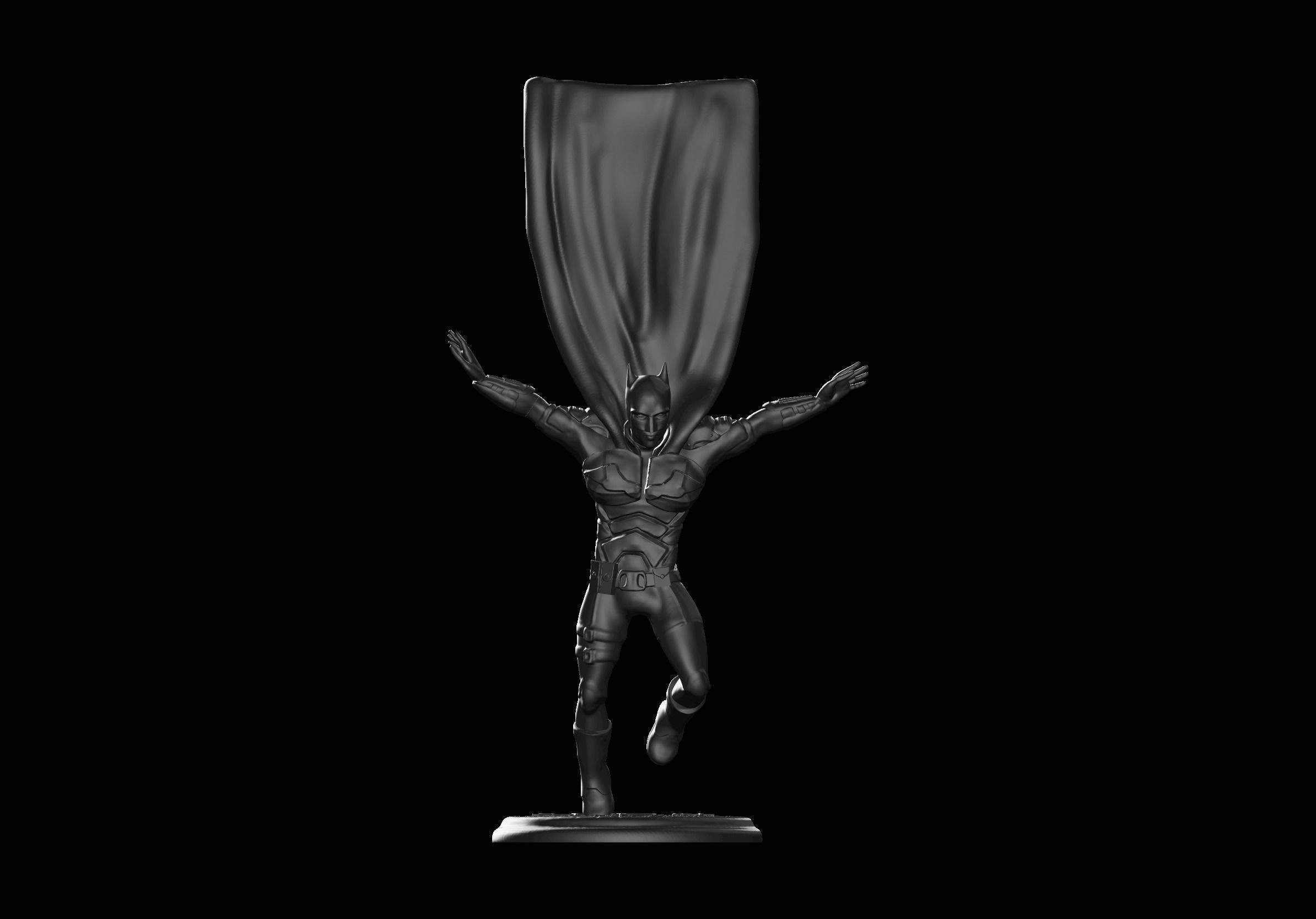 THE BATMAN 2022 STATUE ROBERT PATTINSON BATMAN FAN ART STATUE 3D model