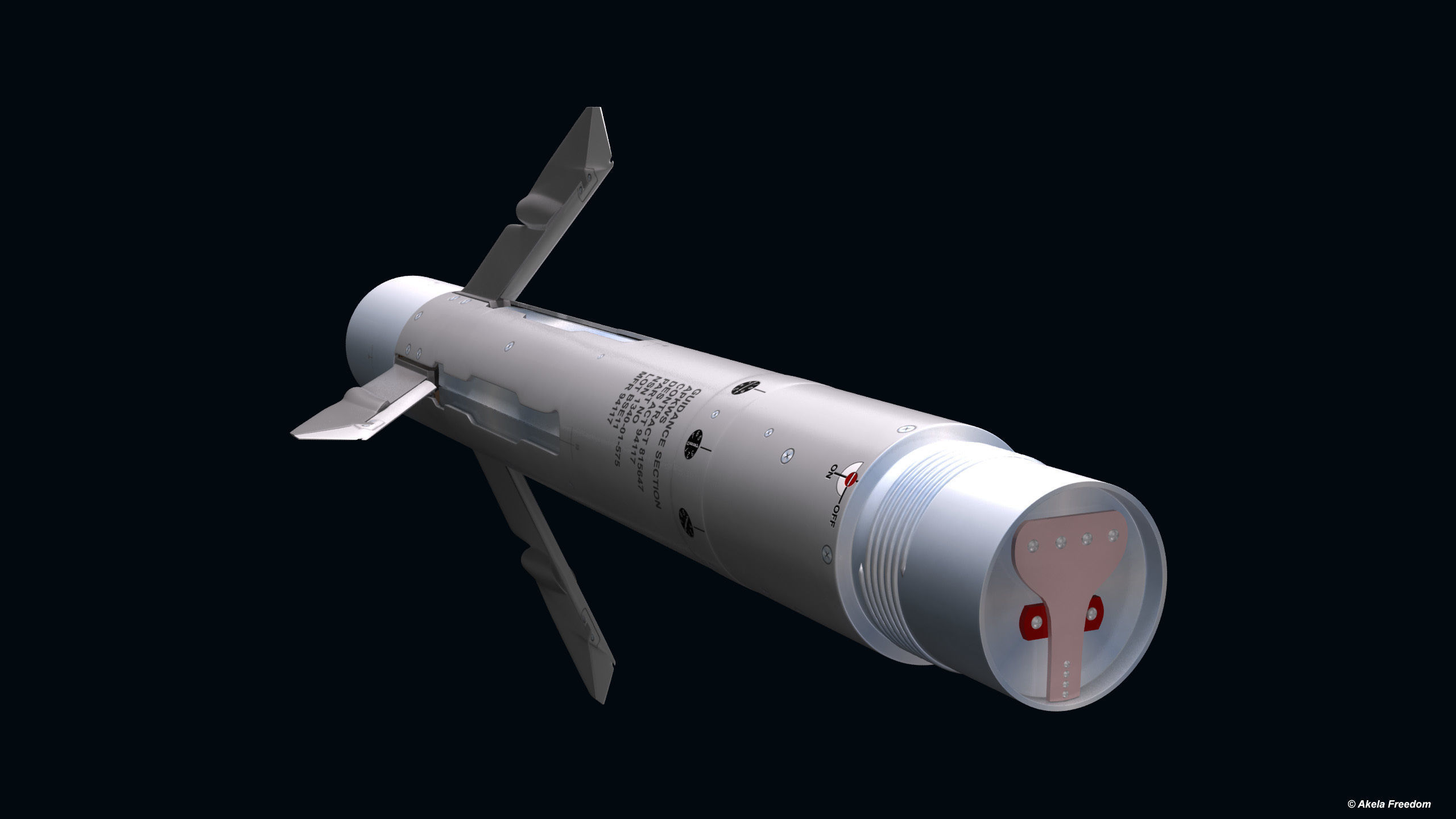 Hydra 70 APKWS II v2 3D model animated | CGTrader
