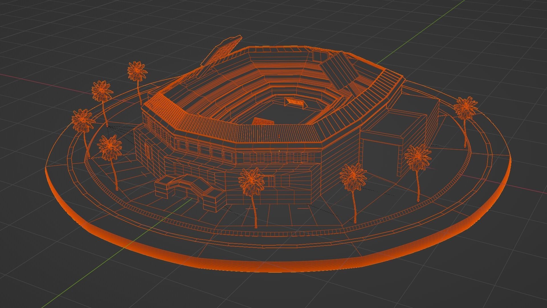 SoccerStadium 3D Model stadium free 3D model CGTrader