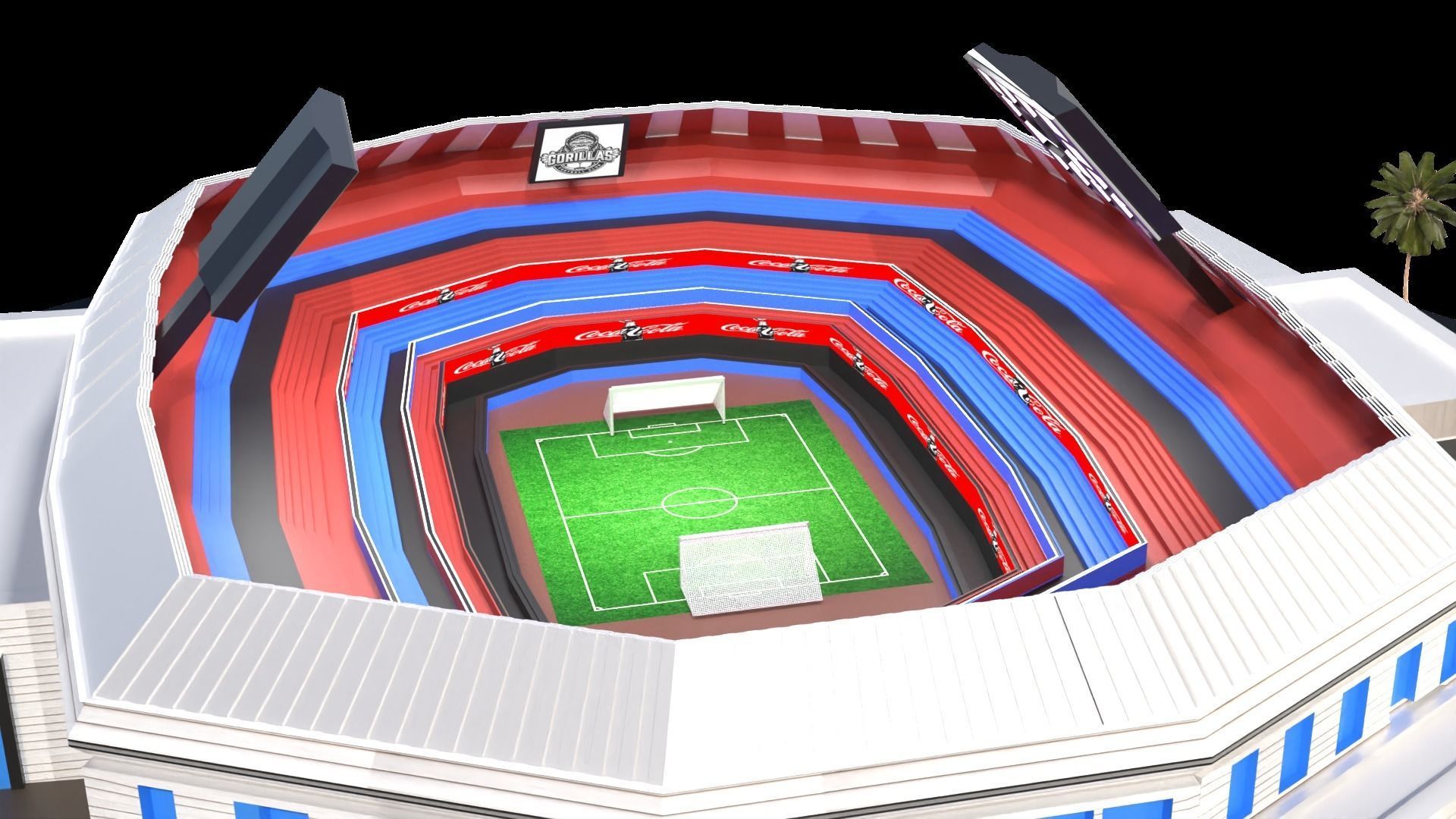SoccerStadium 3D Model stadium free 3D model CGTrader