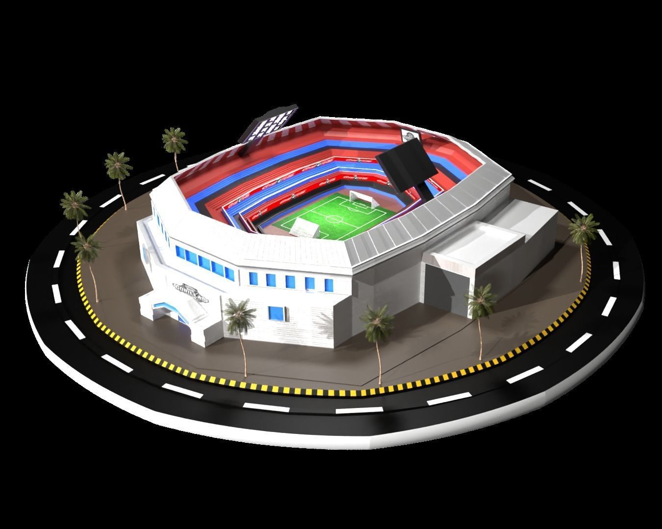 SoccerStadium 3D Model stadium free 3D model CGTrader
