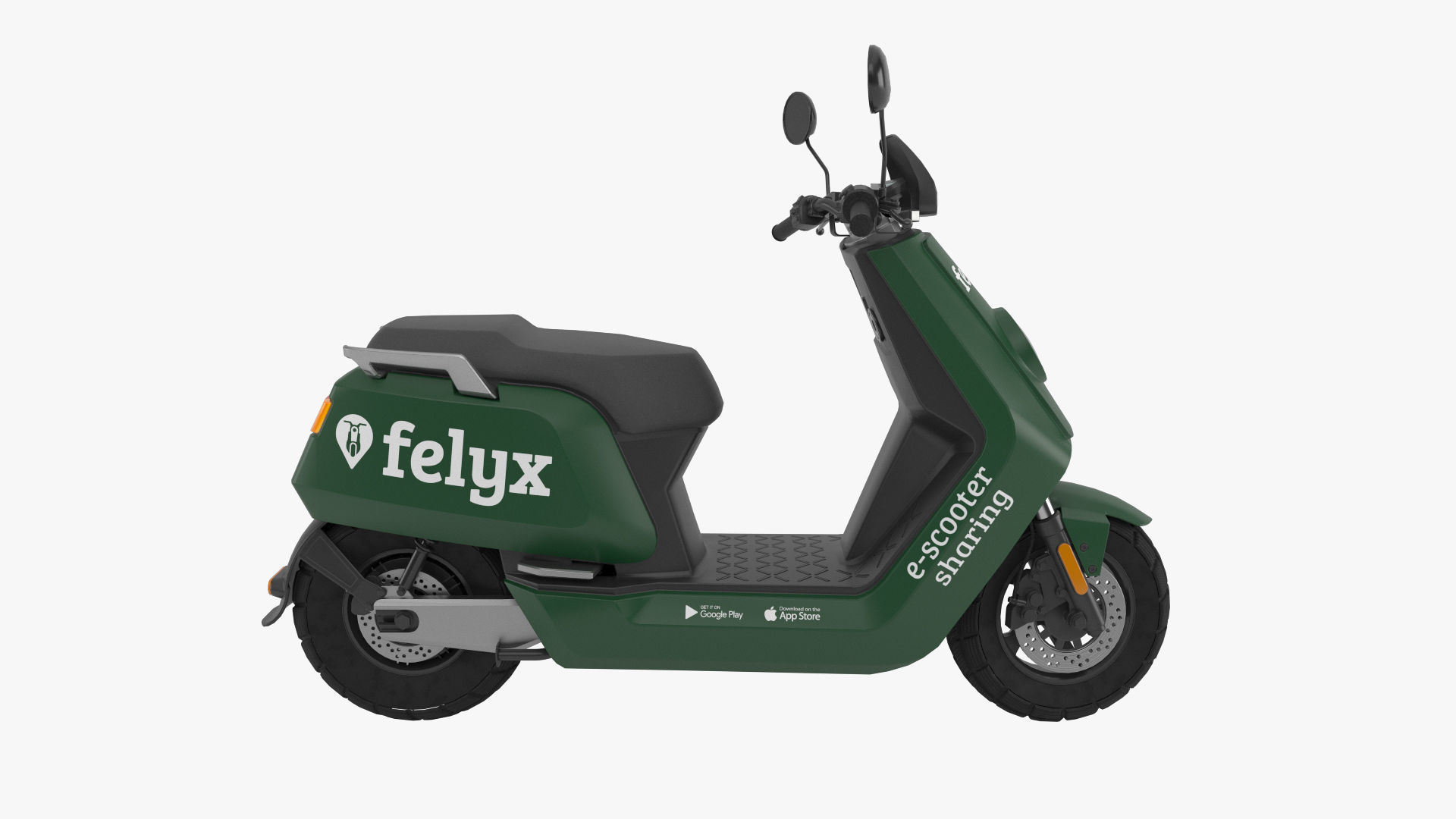 3D model Electric Scooter Felyx VR / AR / lowpoly CGTrader