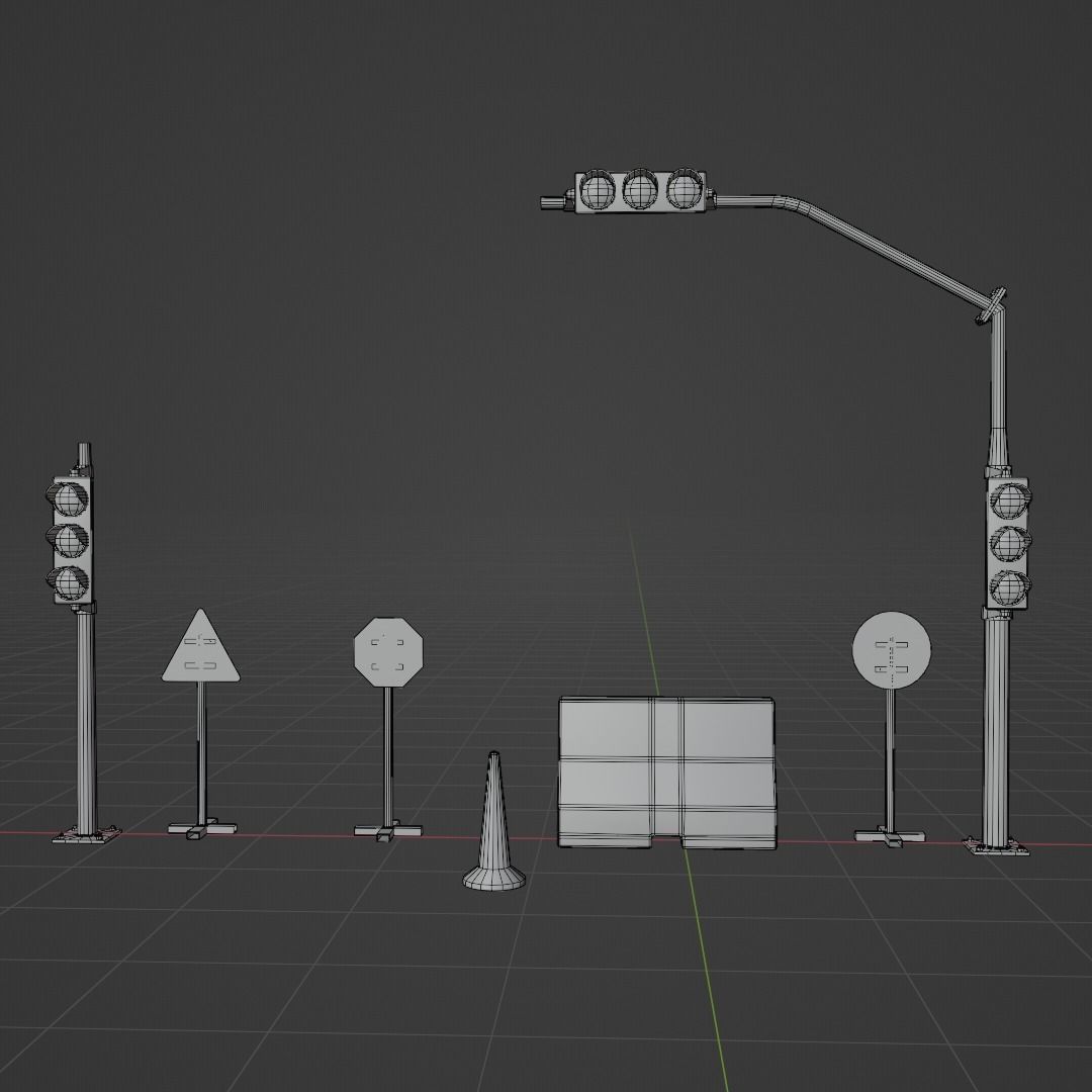 traffic lights free 3D model | CGTrader