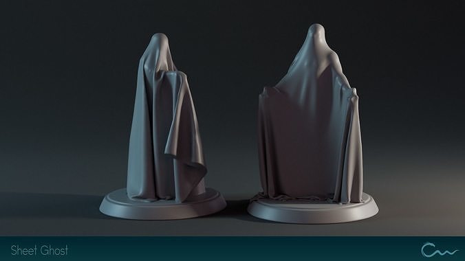 Sheet Ghost 3D model 3D printable | CGTrader