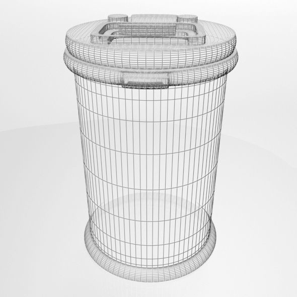 Complete Diaper Pail 02 3D model CGTrader