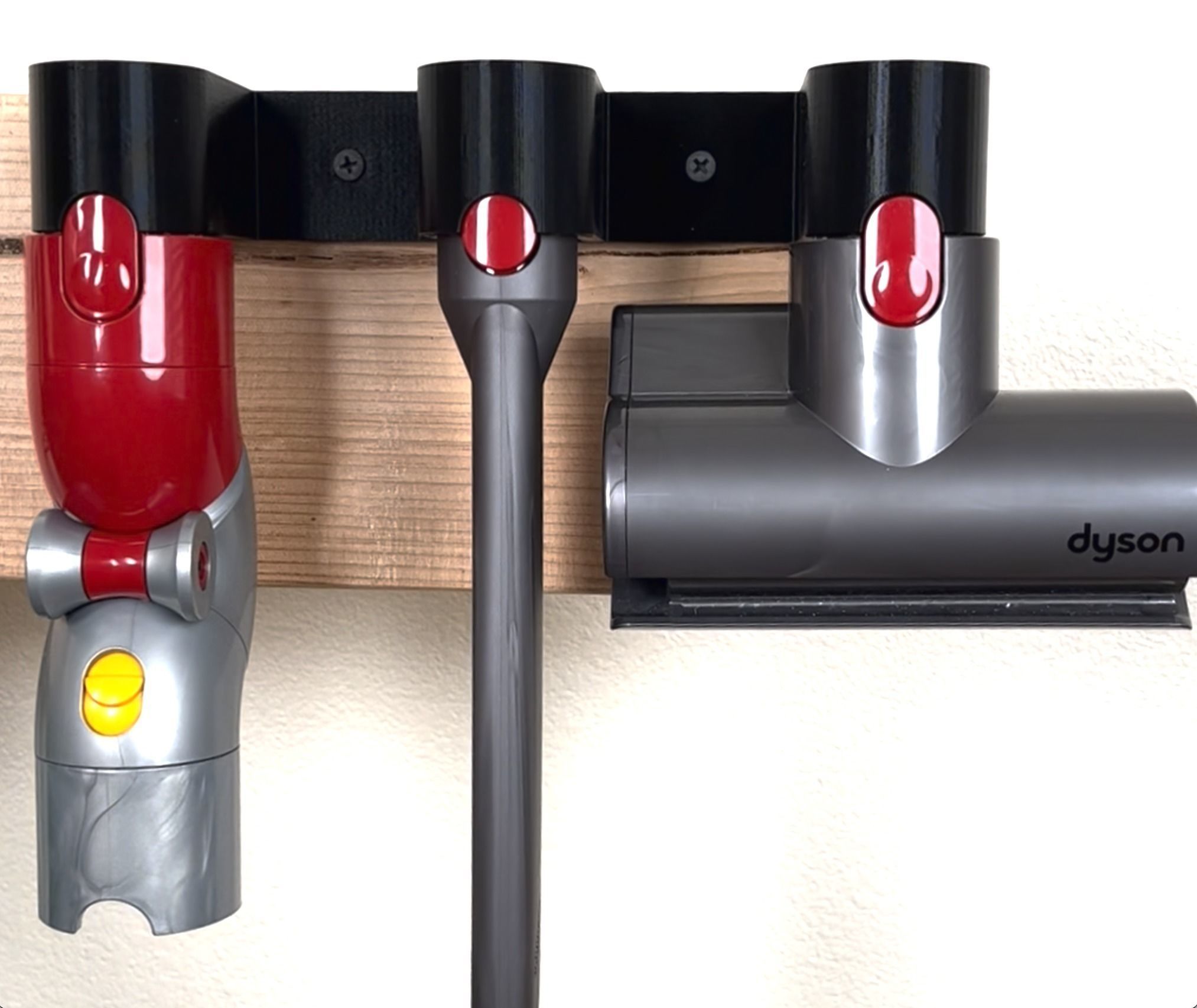 Triple Wall Mount for Dyson Vacuum Attachments 3D model 3D printable ...