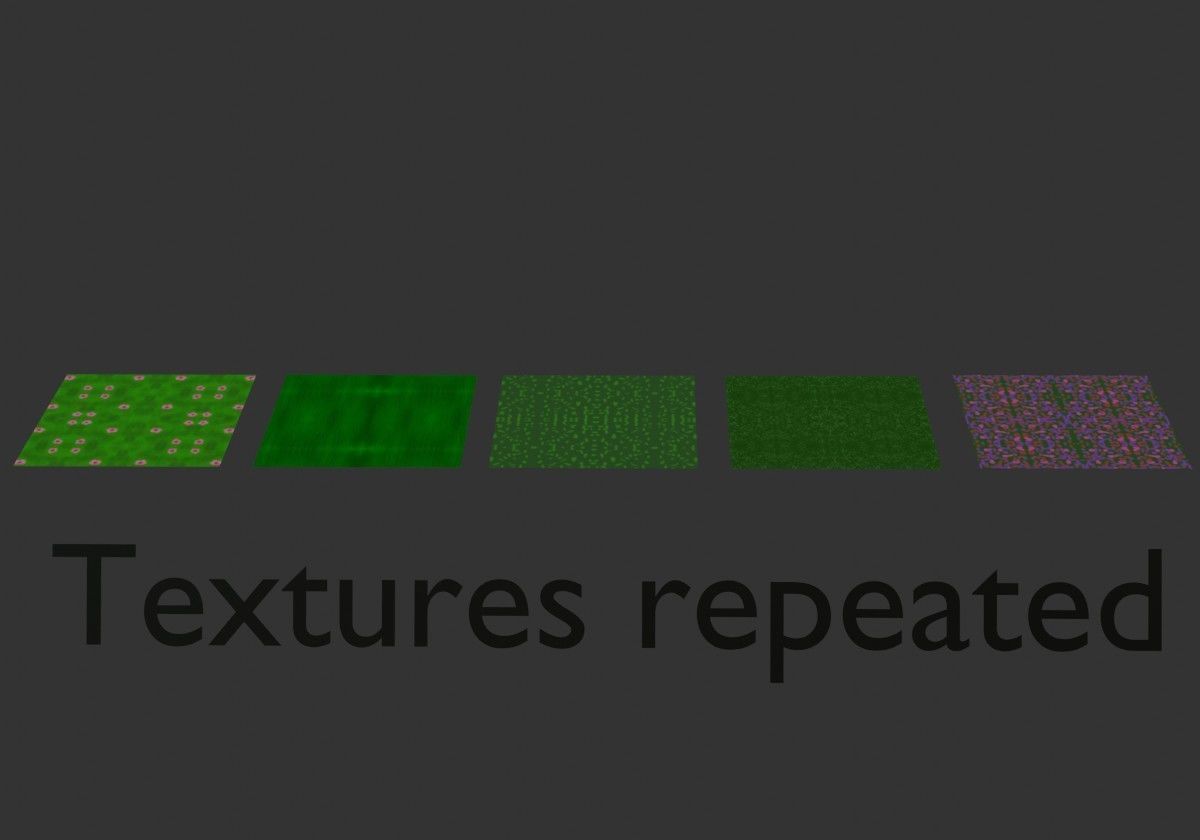 Texture 15 textures pack - grass low resolution nature pack VR / AR ...