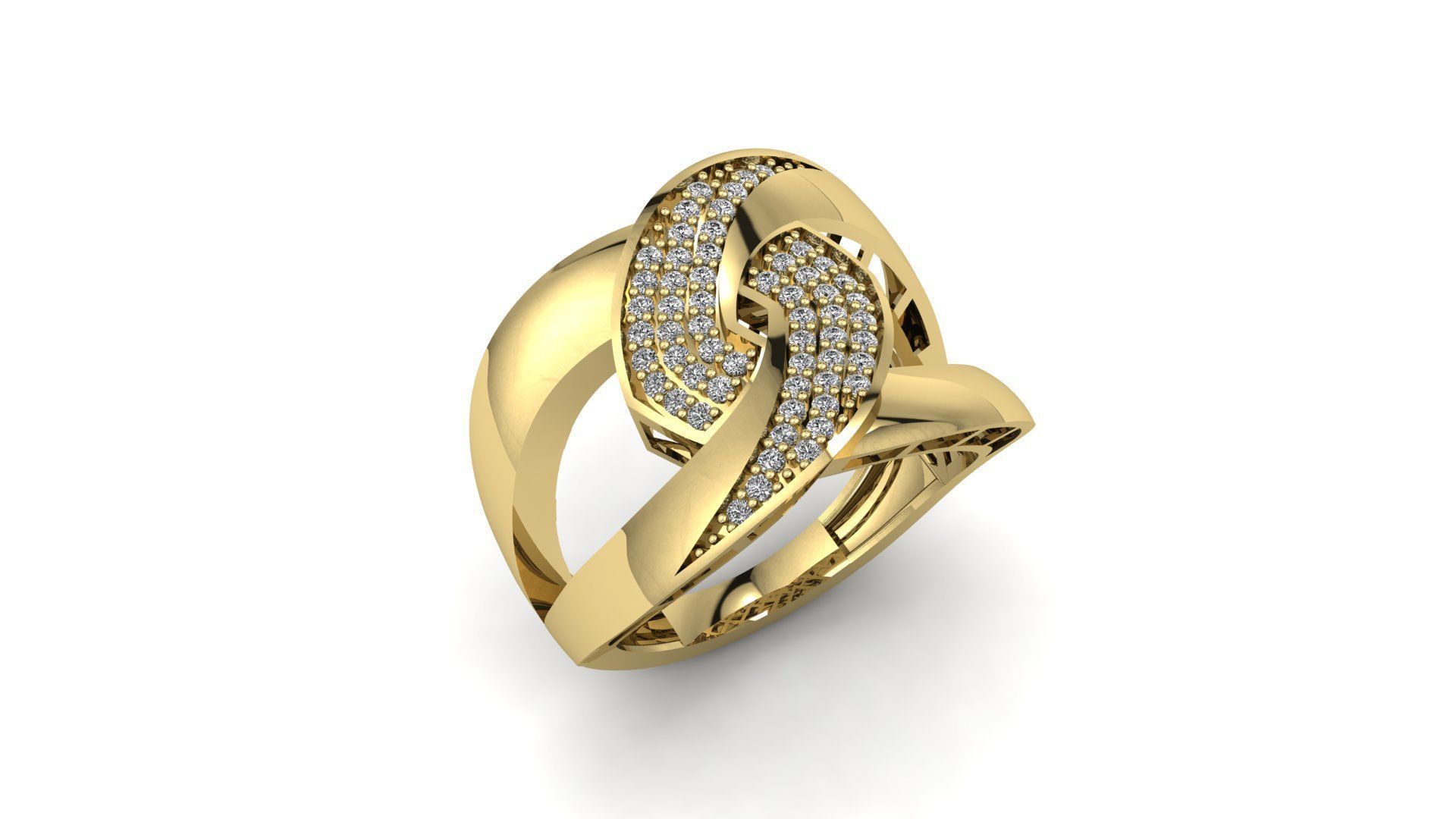 Ring gold 100 3D model 3D printable CGTrader