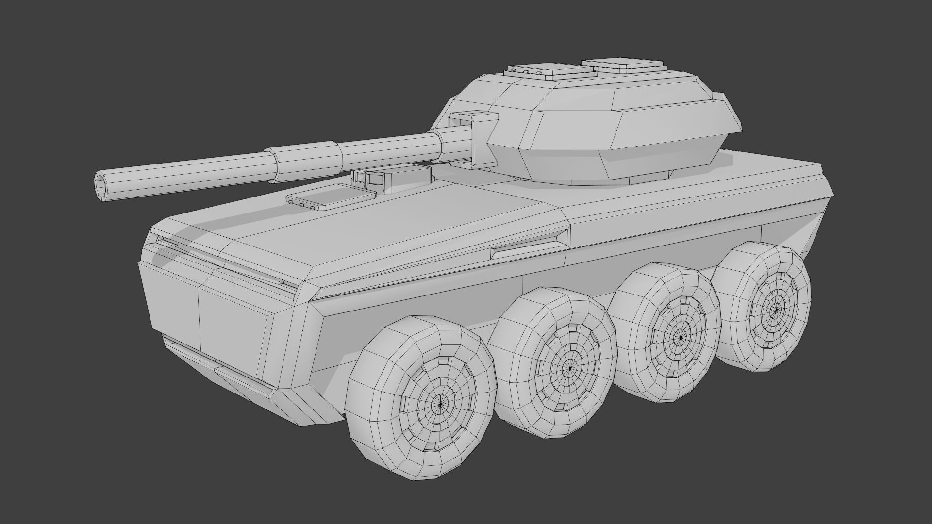 3D model Wheeled Stylized Tank VR / AR / low-poly | CGTrader
