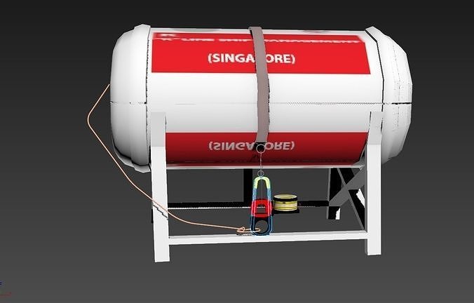 3D model Life Raft Capsol box VR / AR / low-poly | CGTrader