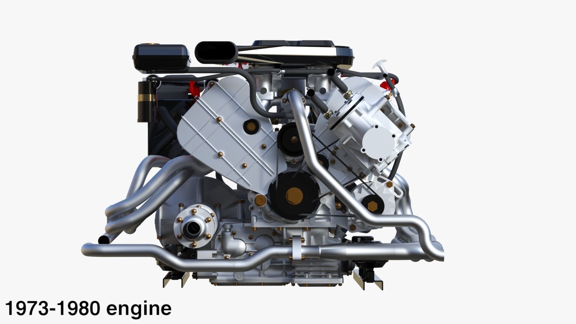 Italian V8 Engine and Internals Pack 3D model CGTrader