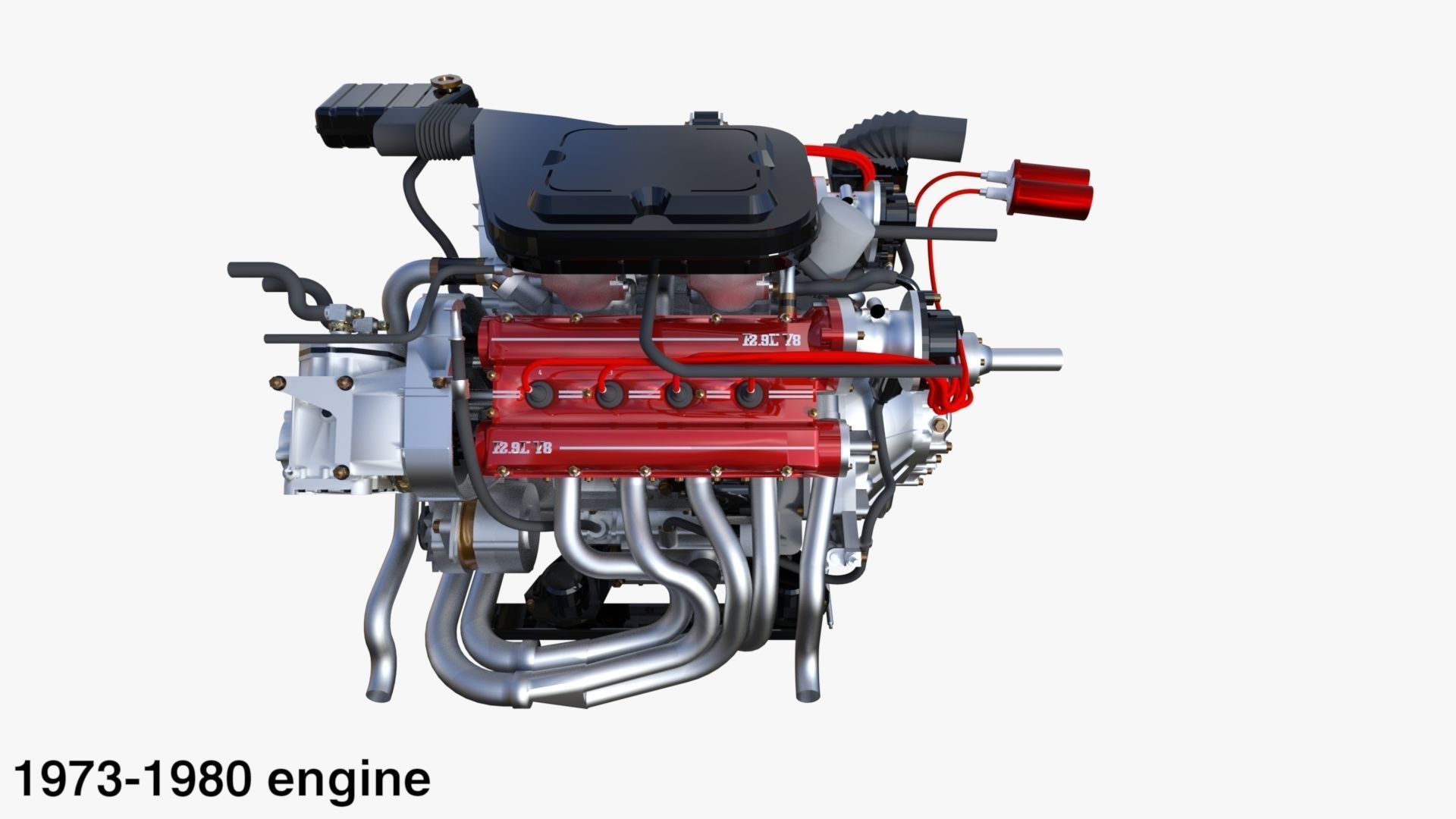 Italian V8 Engine and Internals Pack 3D model CGTrader