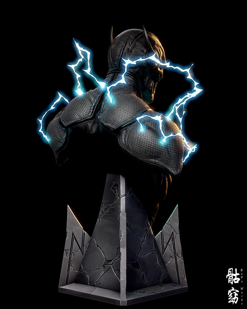 The flash villain ZOOM bust 3D model 3D printable | CGTrader