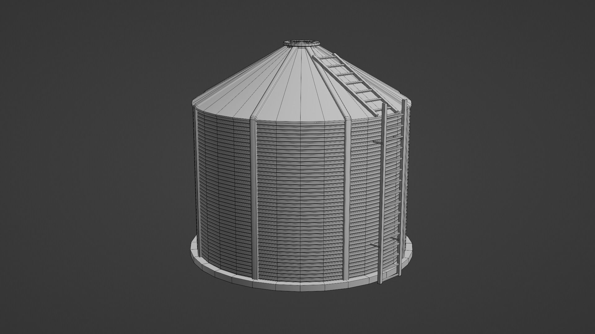3D model Grain Bin VR / AR / lowpoly CGTrader