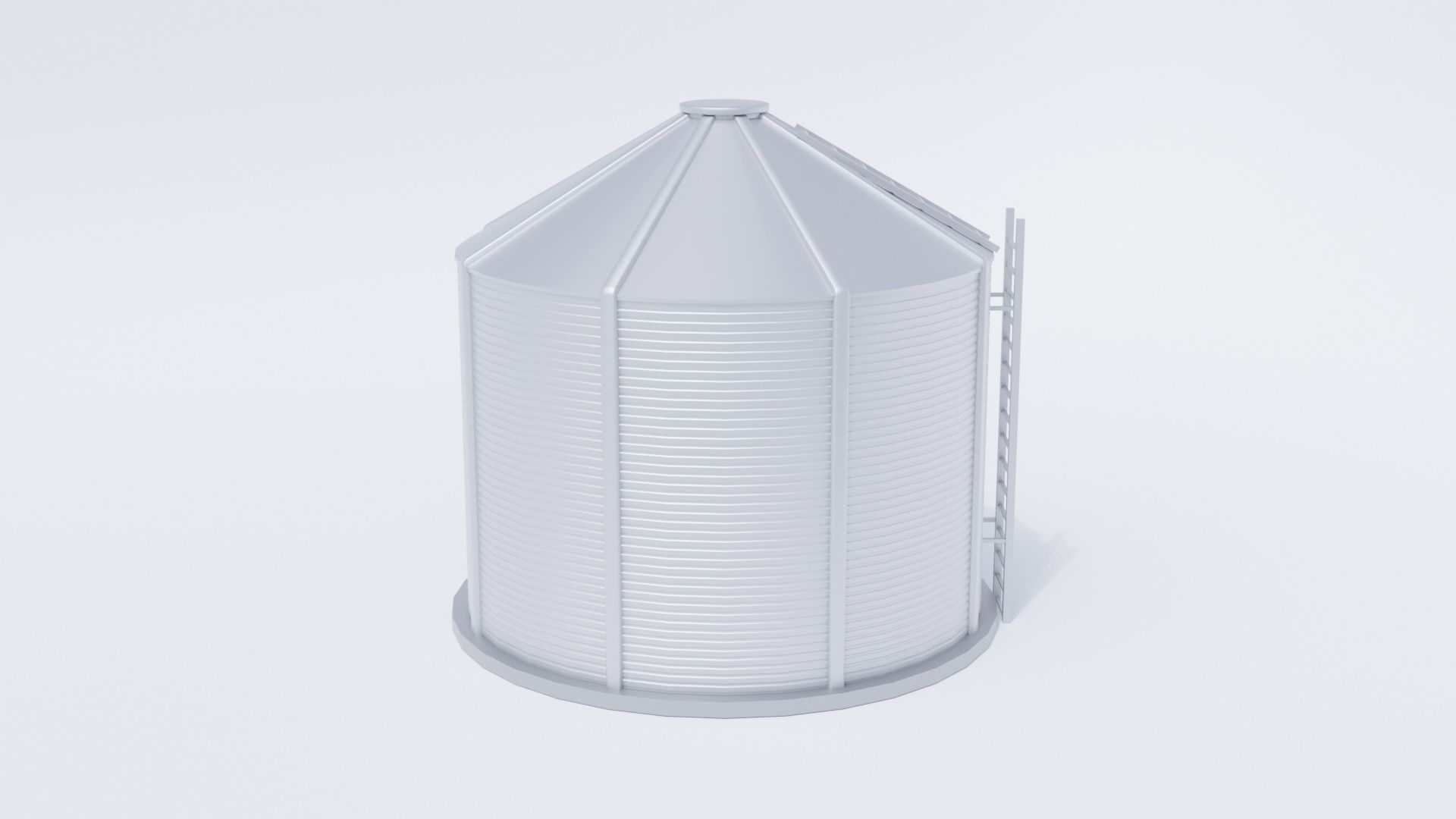 3D model Grain Bin VR / AR / lowpoly CGTrader