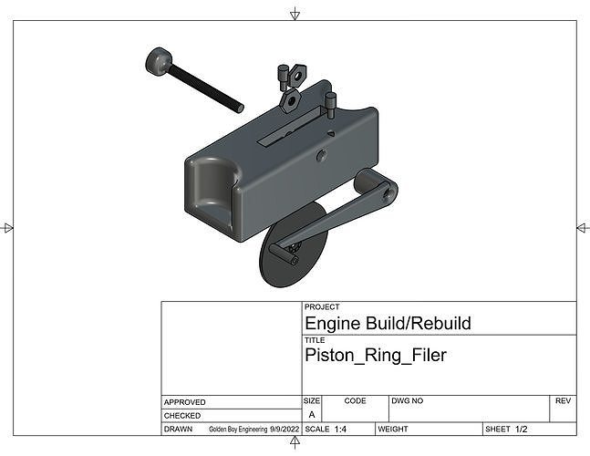 Piston Ring Filer free 3D model CGTrader