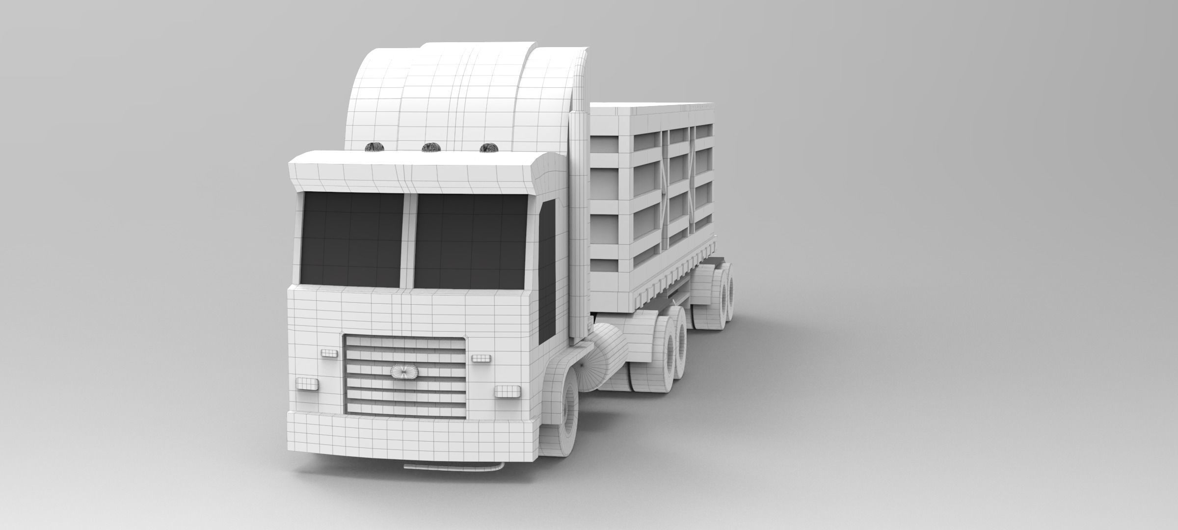 Transport Truck 3D free VR / AR / lowpoly 3D model CGTrader
