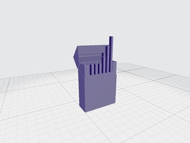 1-12 Cigarette Packs 3D model 3D printable | CGTrader