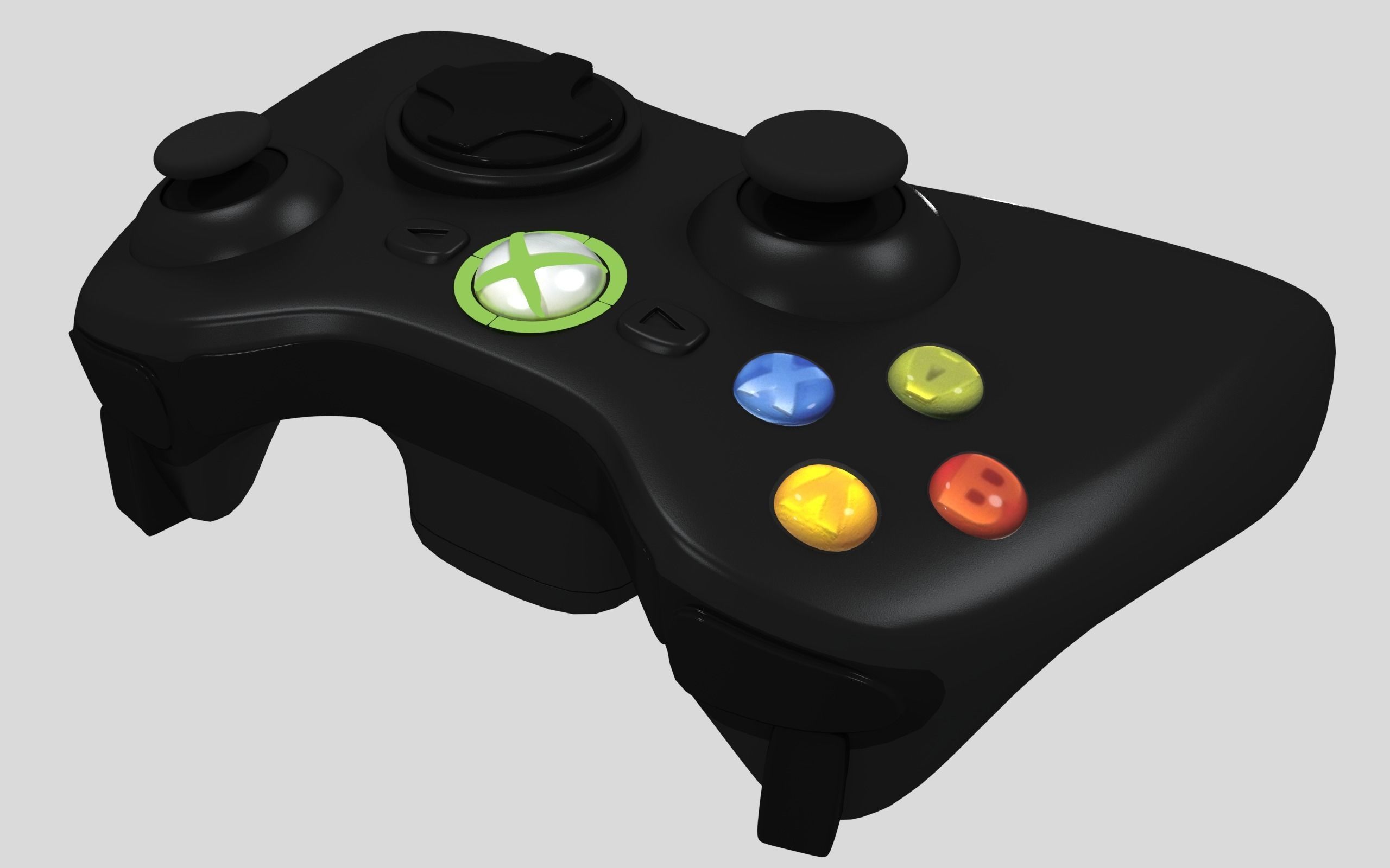 Older Xbox 360 Gamepad free 3D model CGTrader