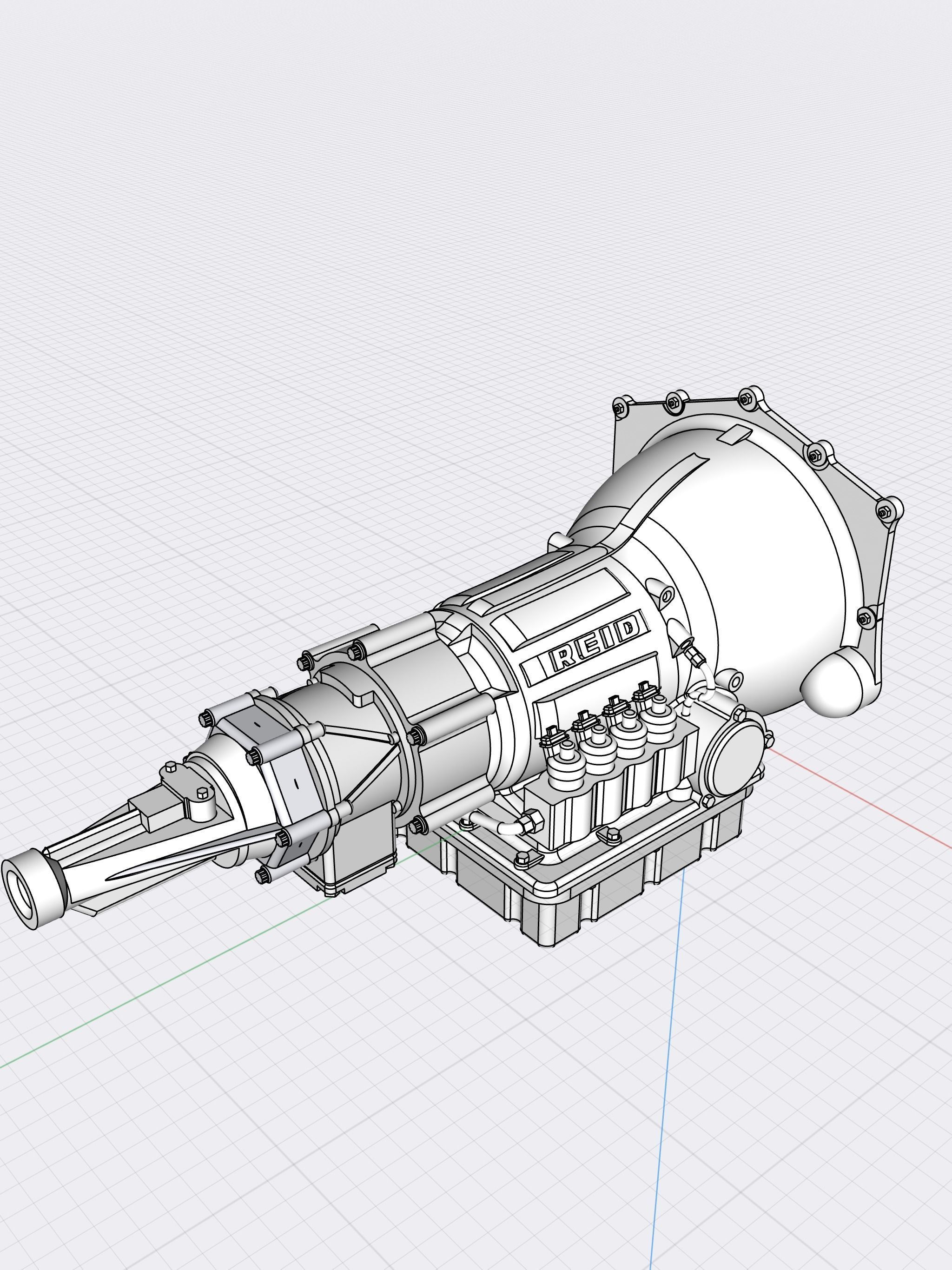 Gear Vendors Overdrive unit Drag Drive Powerglide 3D model 3D printable CGTrader