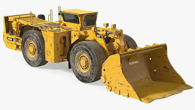 Loader Cat R1600 Vector Mining Loader CAT R1600H Dirty Rigged 3D model rigged | CGTrader