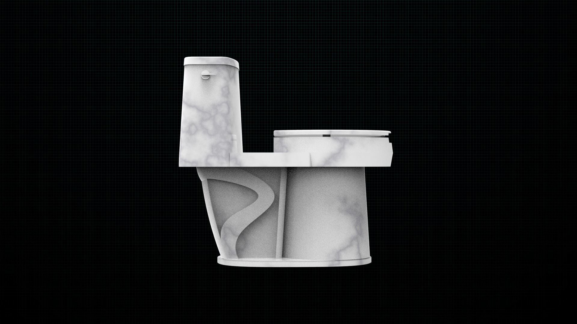 Toilet seat 3d printed 3D model 3D printable | CGTrader