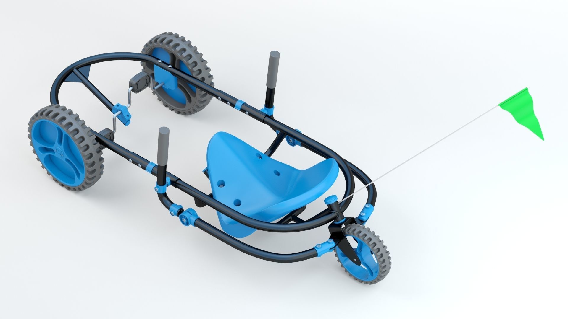 YBIKE Explorer Pedal Car 3D model CGTrader