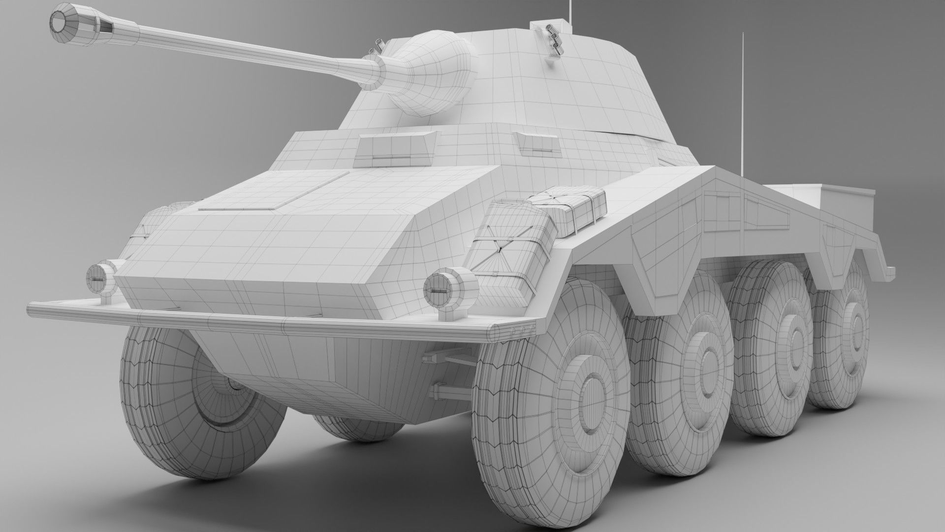 3D model SdKfz 234-2 Puma VR / AR / low-poly | CGTrader