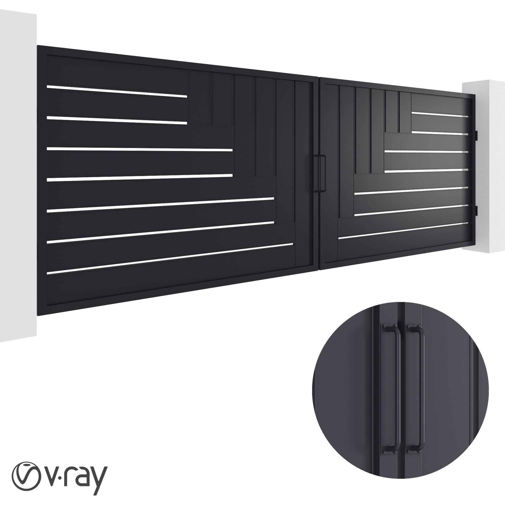 MODERN MS MAIN GATE 3D model | CGTrader