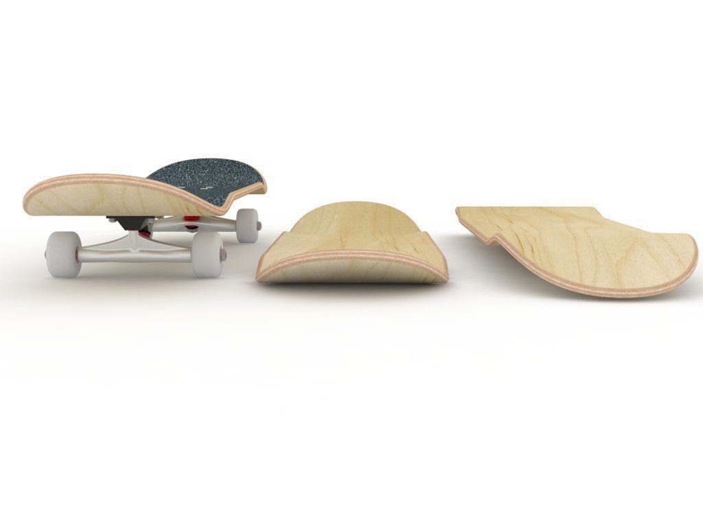 Skateboard Mold with High Concave Ready to be milled 3D model CGTrader
