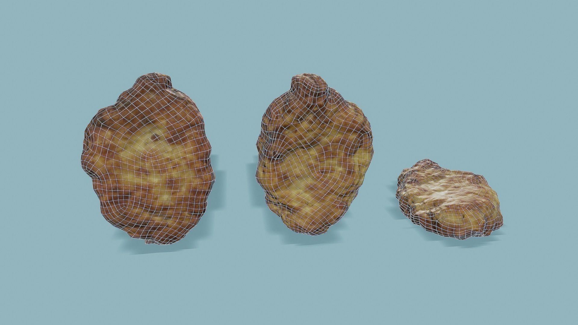 3D model 3D Scan Fried Cutlet VR / AR / lowpoly CGTrader