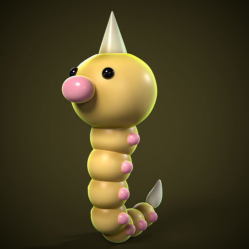 WEEDLE POKEMON free 3D model 3D printable | CGTrader