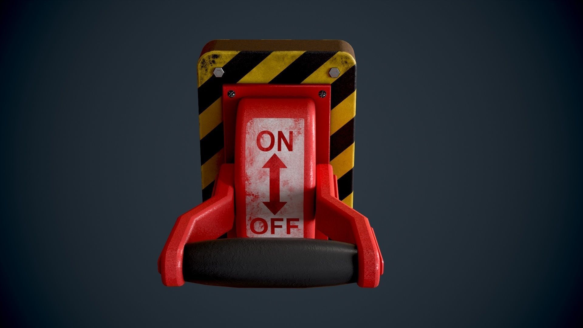 3D model Sci Fi Red Lever power switch VR / AR / low-poly | CGTrader