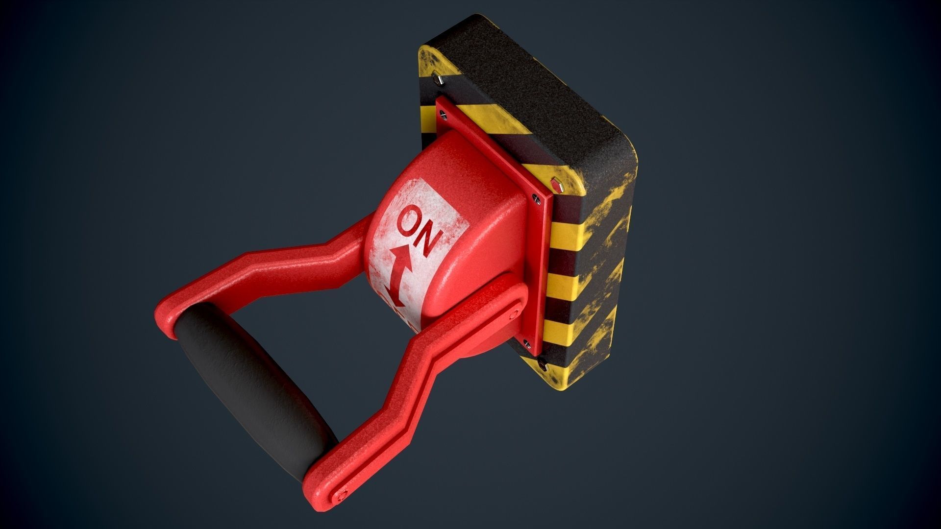 3D model Sci Fi Red Lever power switch VR / AR / low-poly | CGTrader