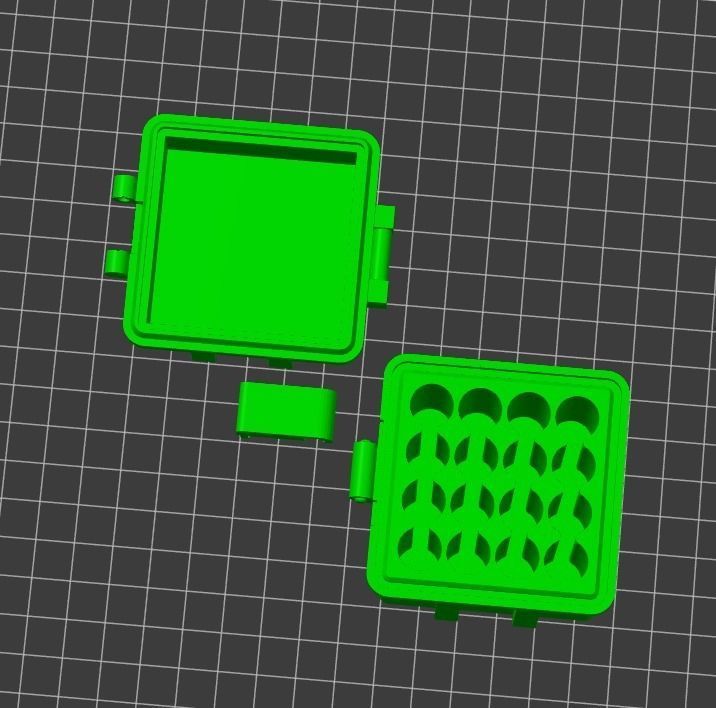 AAA battery box 3D model 3D printable CGTrader