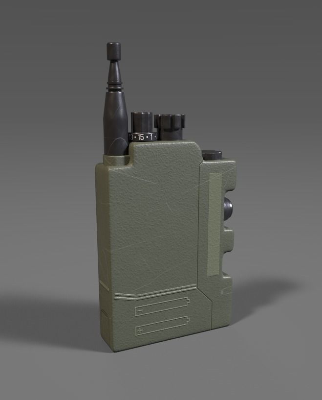 3D model ANPRC 343 Modern Military Infantry Radio Model Game Ready VR ...