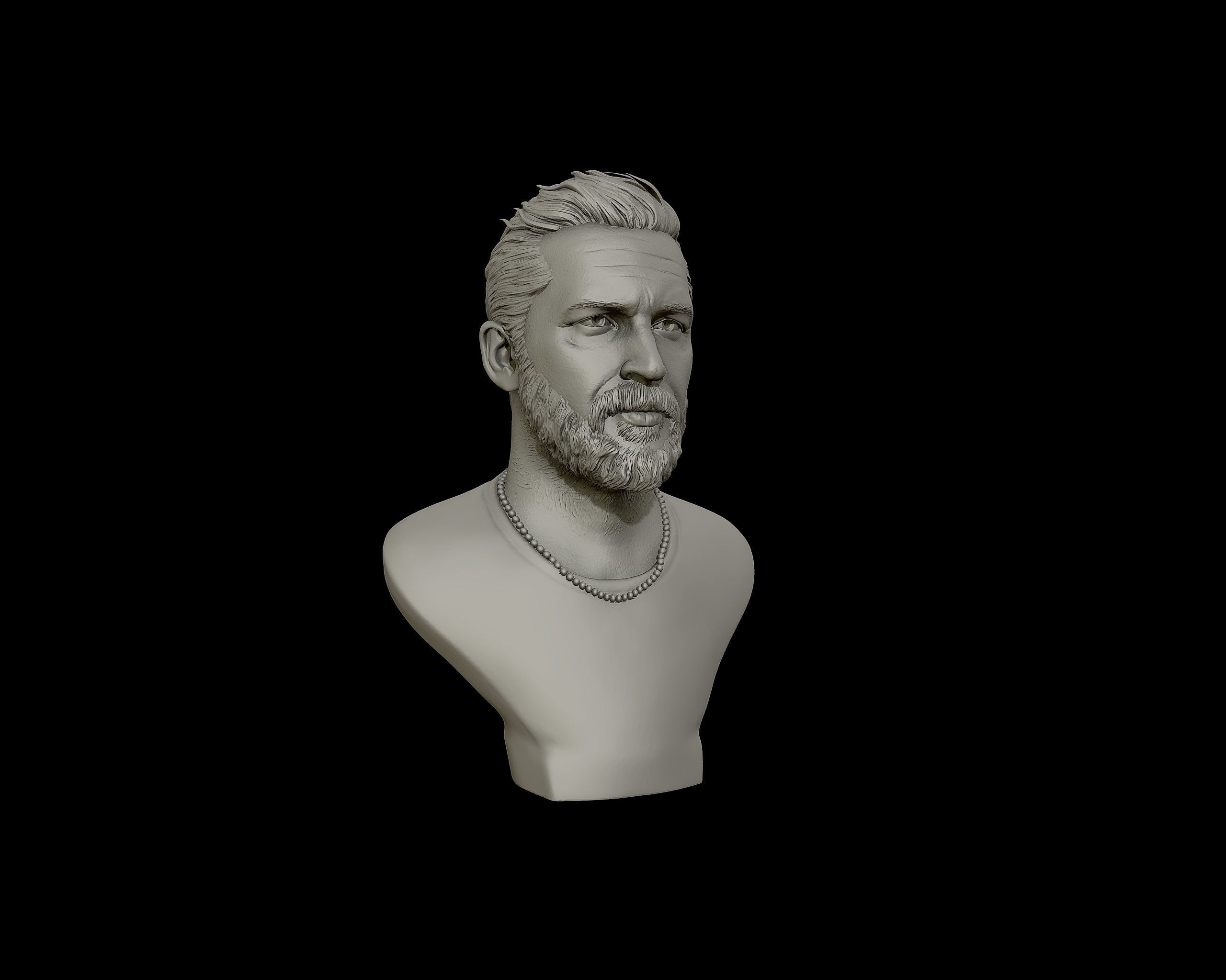 Tom Hardy bust sculpture 3D model 3D printable | CGTrader