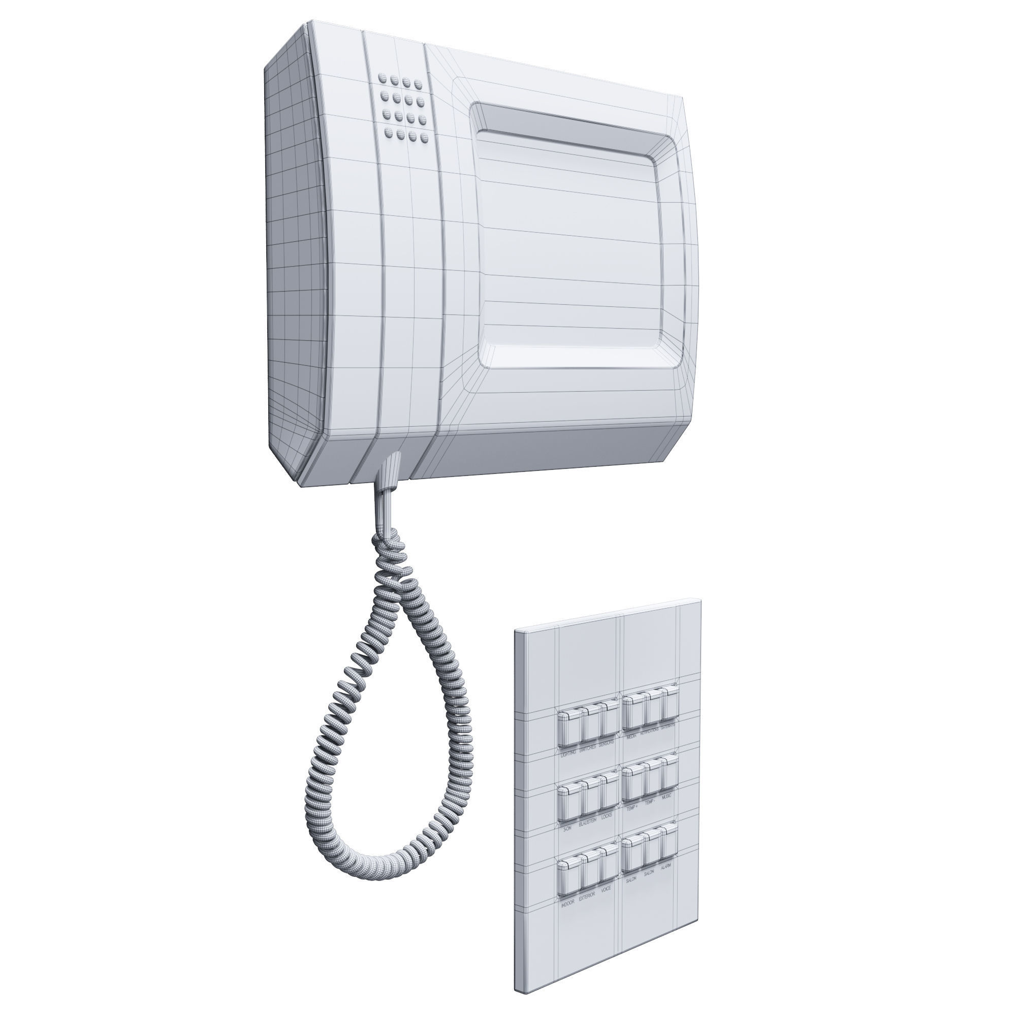 Intercom - Control Panel free 3D model | CGTrader